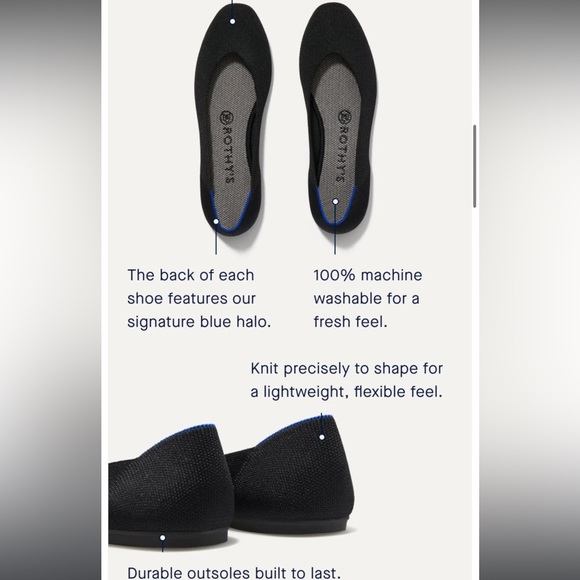 Rothy's Shoes - Black ROTHY'S Classic the square